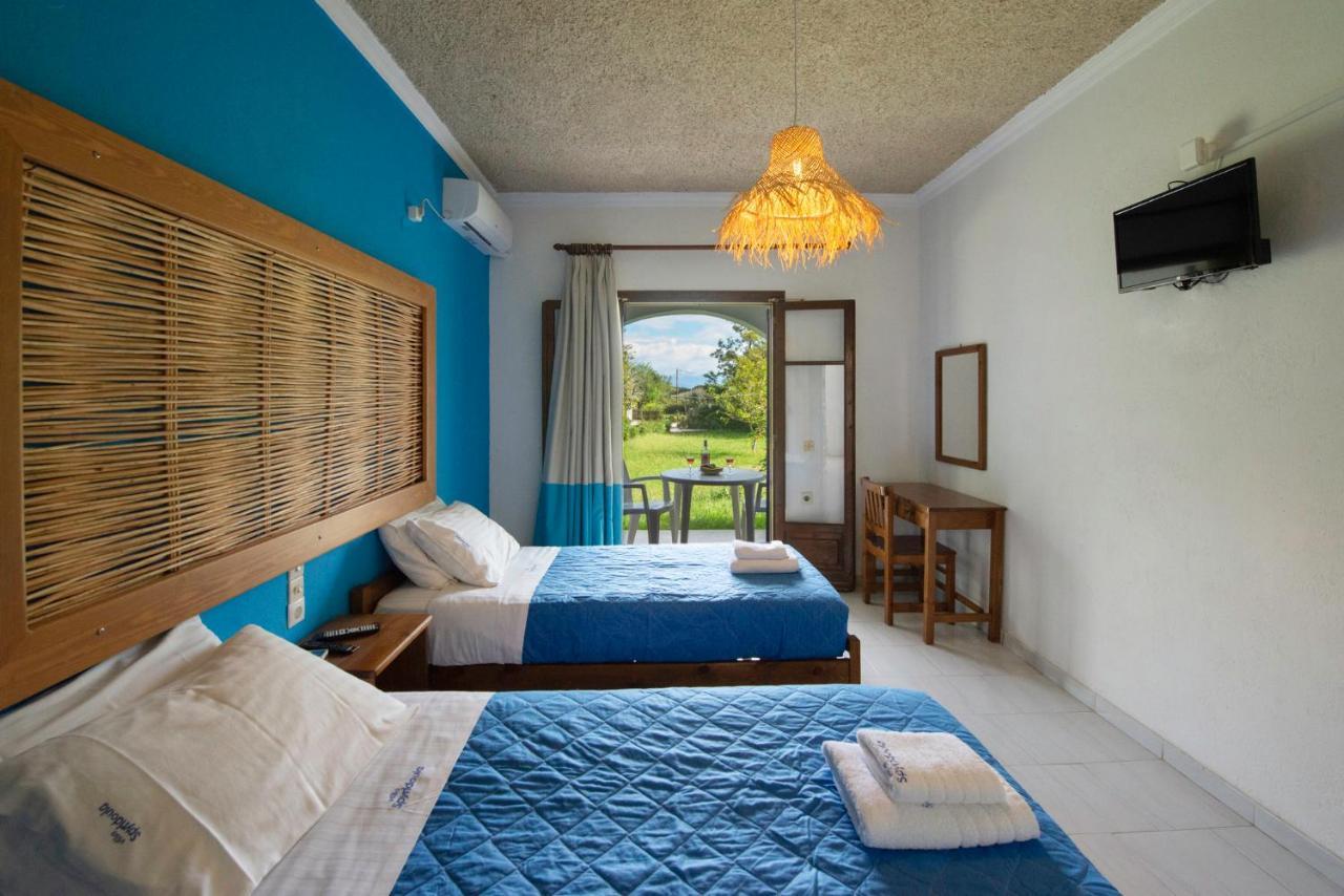 Villa Spyridoula Studios On The Beach Sidárion Exterior foto
